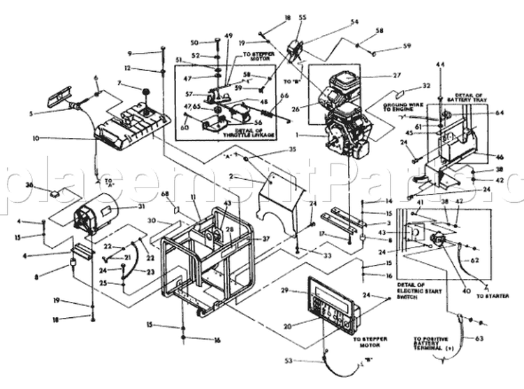 Page C Diagram and Parts List for 9785-0  Briggs and Stratton Generator